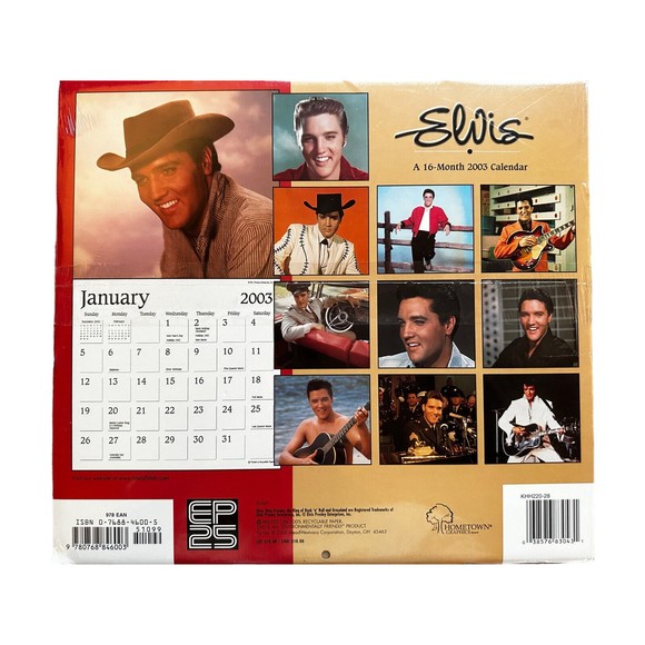 Elvis Presley Calendar Lot of 10 era 2001-2015 Sealed Mead Products - Picture 6 of 16